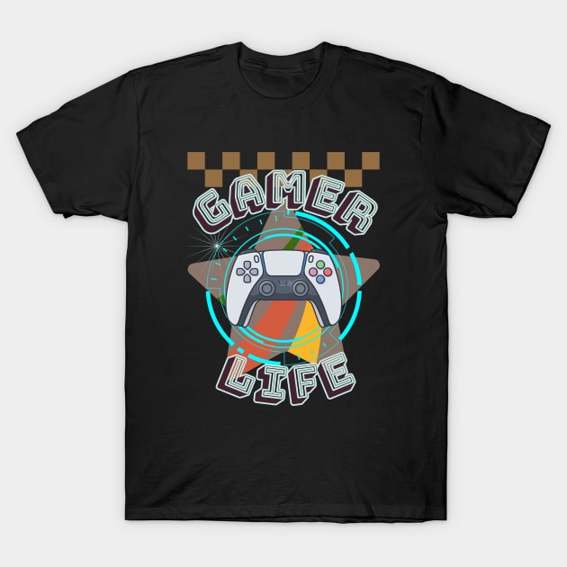 Gamer Life - Vintage Gaming T-Shirt by SEIKA by FP